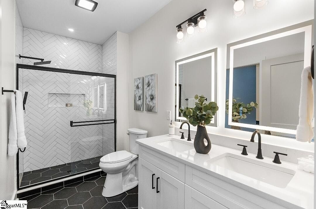 Primary bathroom at 1 S Vance Street