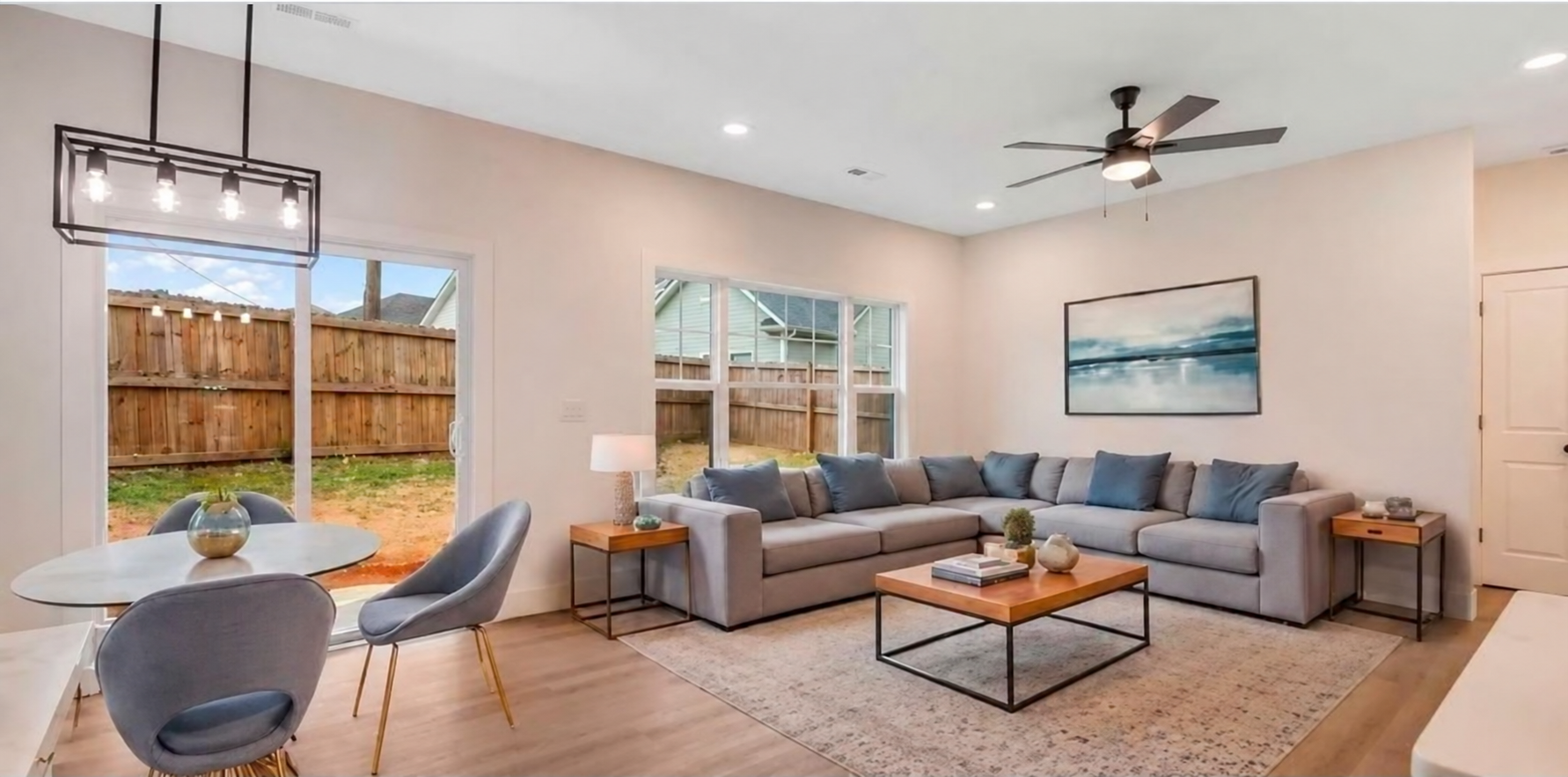 Virtually staged living room at 509 6th Street